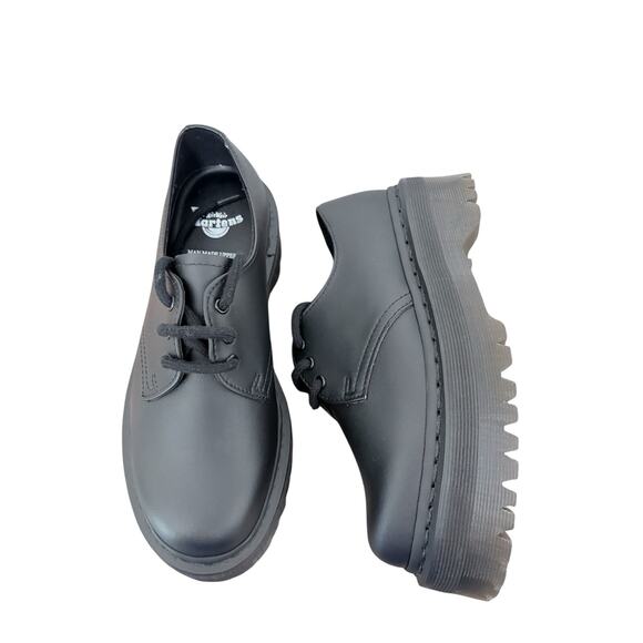 *SOLD* New! Dr. Martens Vegan 1461 Mono Felix Platforms in Black - Size 6 - Picture 5 of 10